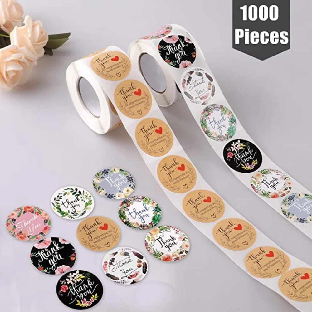 1000 Ty Stickers assorted (2) rolls of 500 each 1.5” - Picture 4 of 5